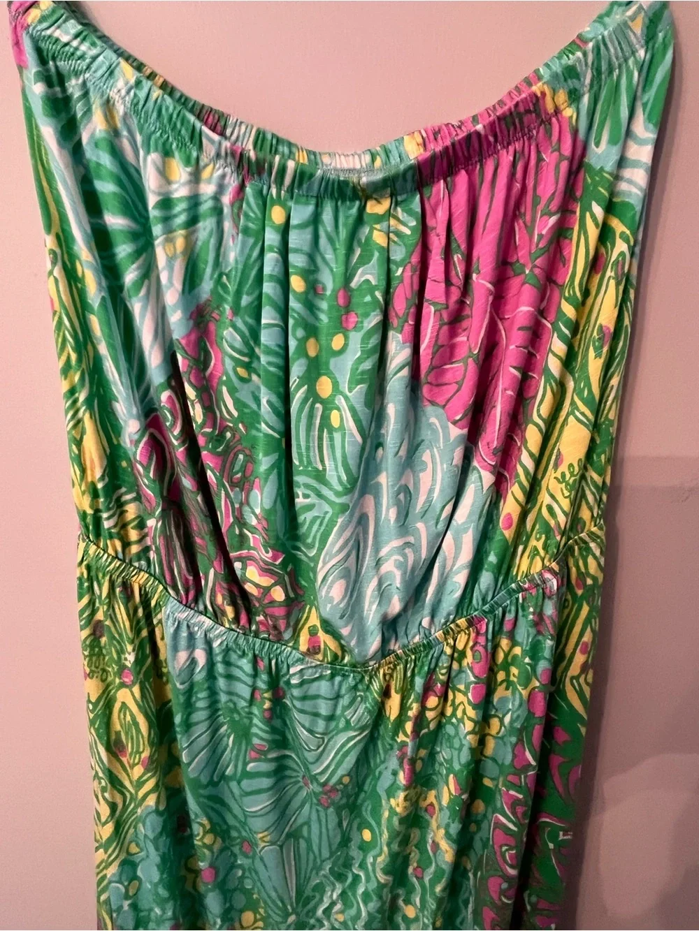 Lilly Pulitzer Strapless Maxi Dress-  Size L - Picture 6 of 12